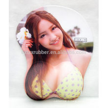 Soft sex gril dessin animé 3d tapis de souris, tapis de souris busty, fille photo sex mouse pad